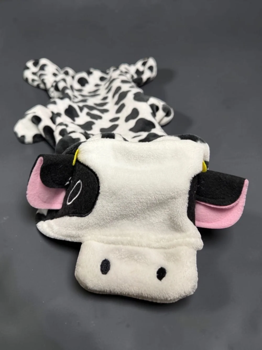 NWOT Plush Cow Dog Costume Size 2XL Halloween Pet Outfit